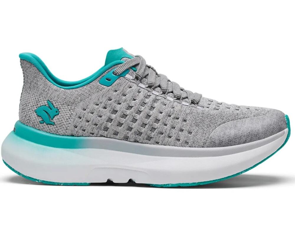 Rabbit Womens Dream Chaser Running Shoes US 7.5 Grey Teal Ceramic Athletic NIB